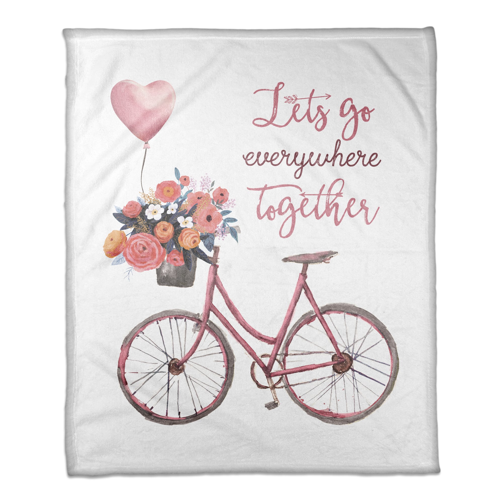 Let's Go Everywhere Together Throw Blanket